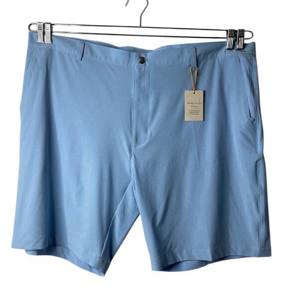 Peter Millar Shackleford Performance Hybrid Golf Short Cottage Blue Men’s 44 New - Picture 1 of 10